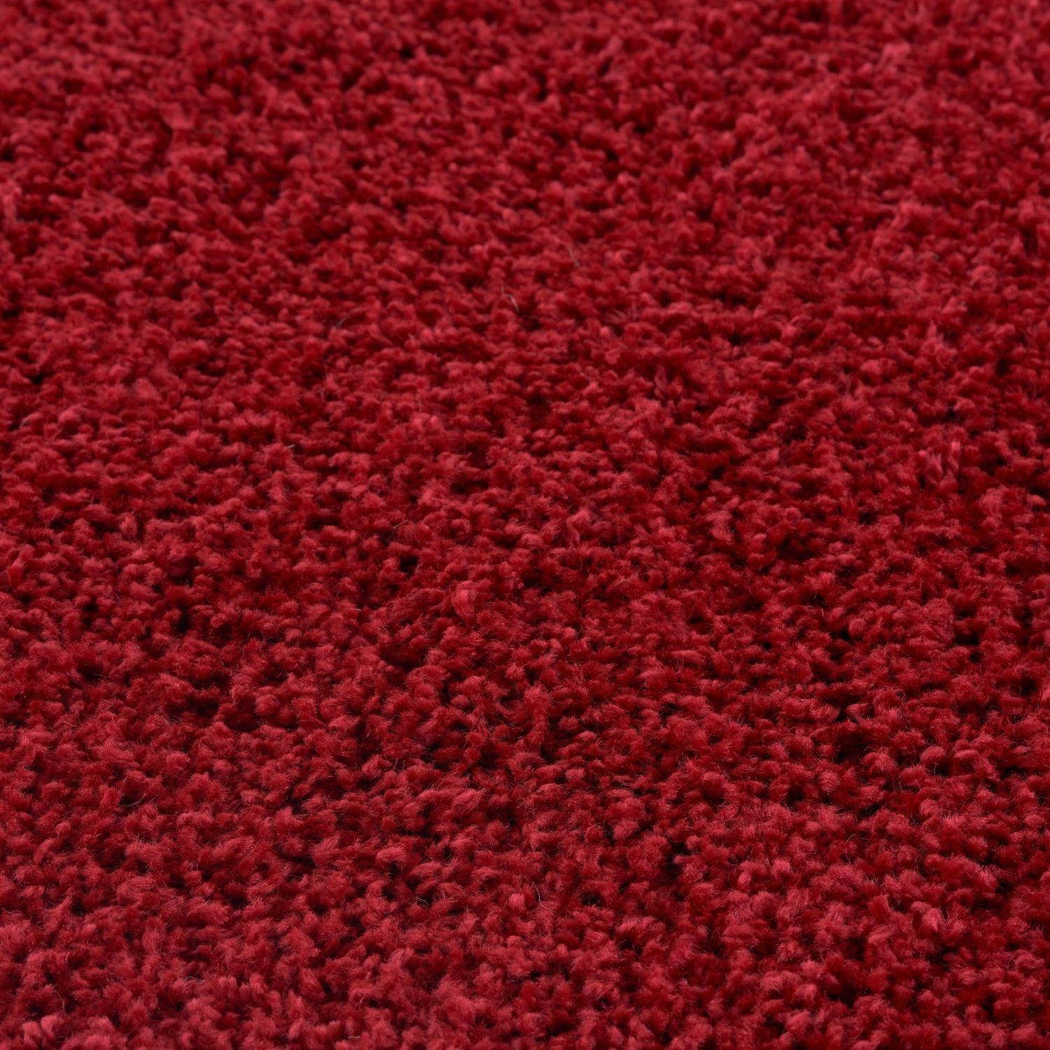 Myshaggy Solid Red Rug - Bargainia.com - 