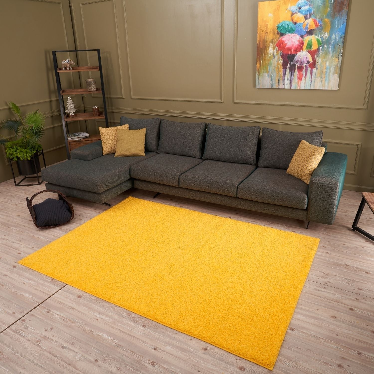 Myshaggy Solid Yellow Rug - Bargainia.com - 5060912231003 - 2807