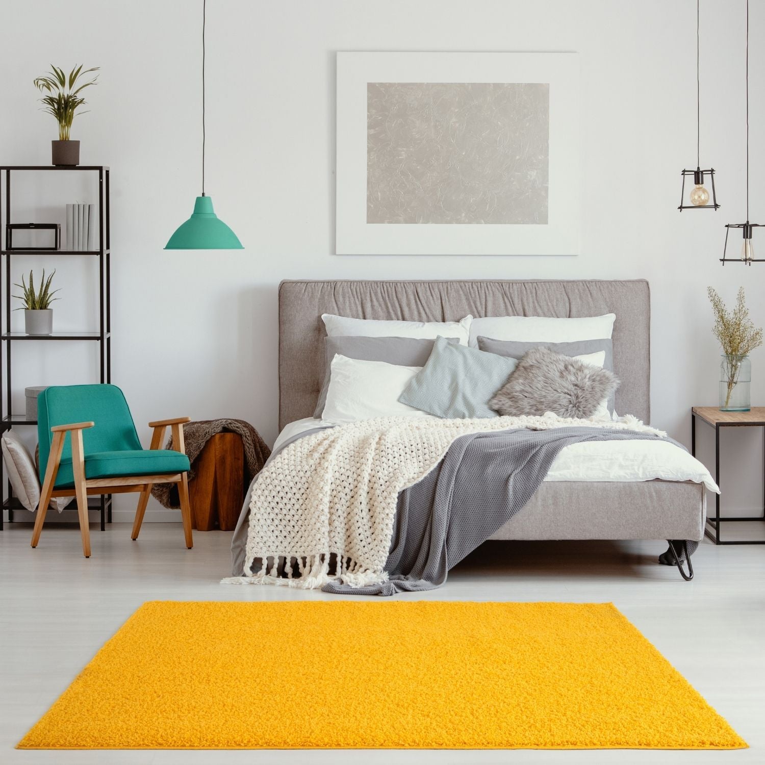 Myshaggy Solid Yellow Rug - Bargainia.com - 5060912231003 - 2807