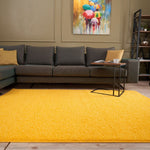 Myshaggy Solid Yellow Rug - Bargainia.com - 