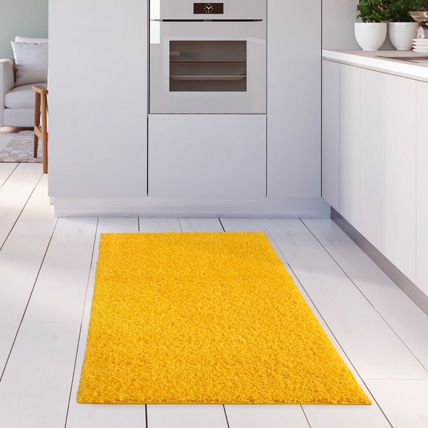 Myshaggy Solid Yellow Rug - Bargainia.com - 5060912231010 - 2808