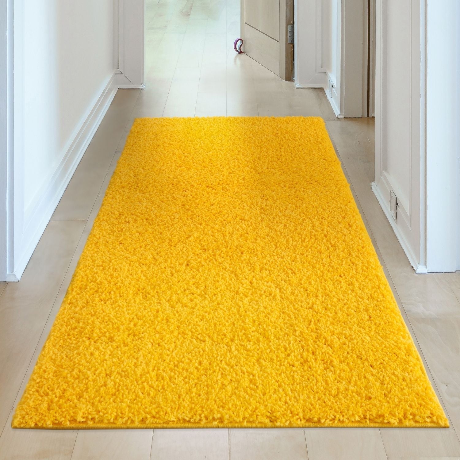 Myshaggy Solid Yellow Rug - Bargainia.com - 