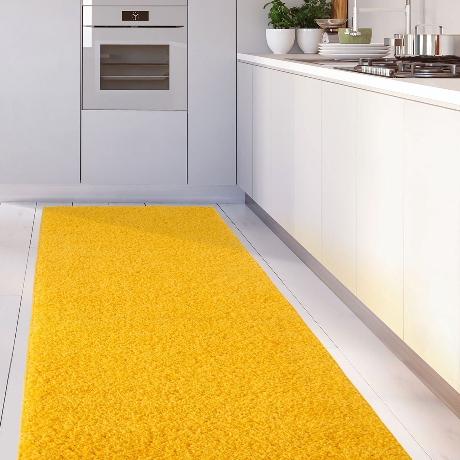 Myshaggy Solid Yellow Rug - Bargainia.com - 5060912231027 - 2809