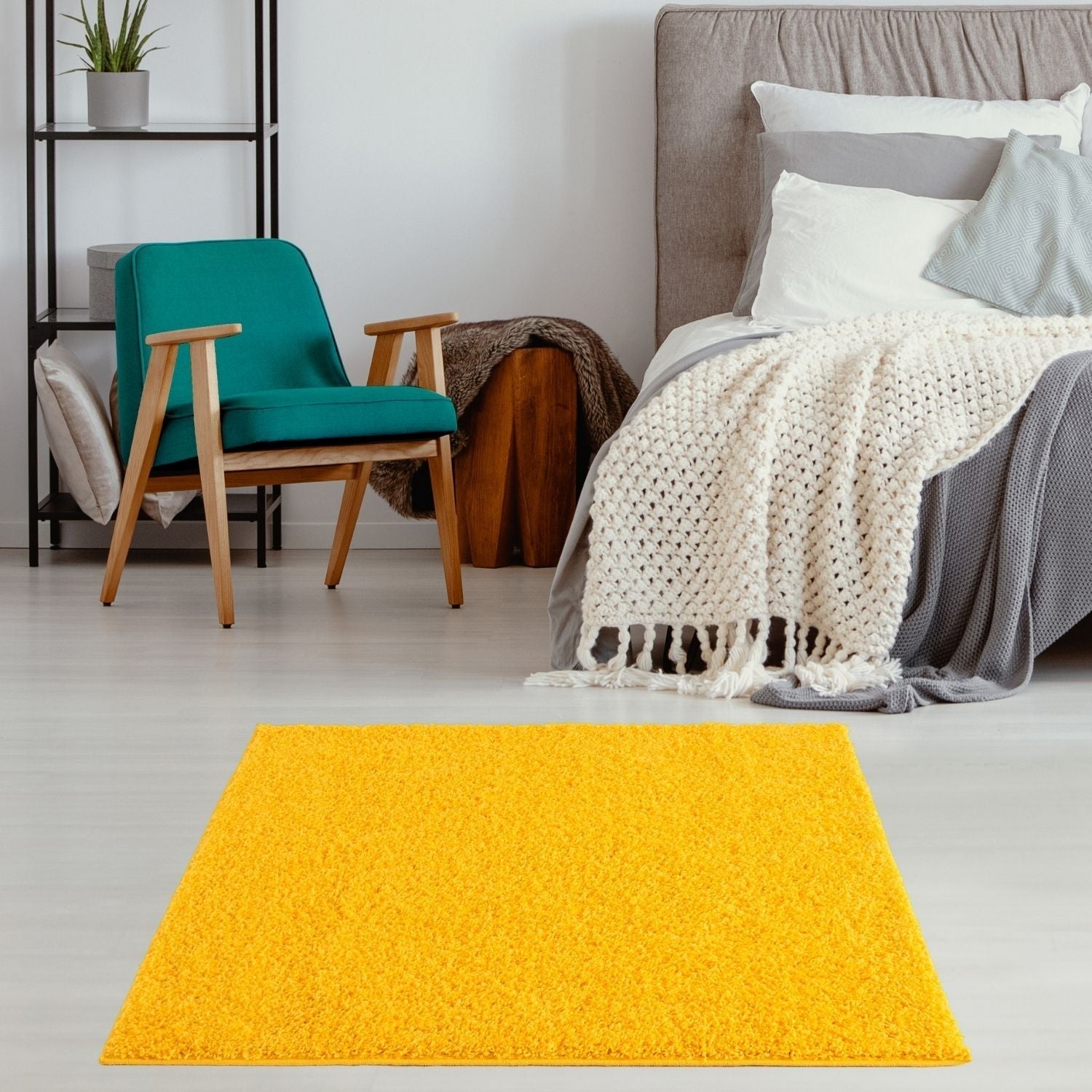 Myshaggy Solid Yellow Rug - Bargainia.com - 5060912231034 - 2810
