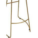Nandri Acacia Wood and Antique Brass Bar Stool - Bargainia.com - 5018705499802
