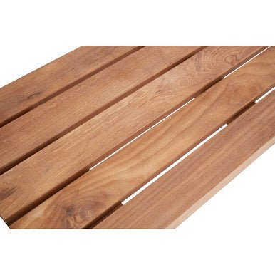 Nandri Slatted Teak Wood Bench - Bargainia.com - 5018705429625