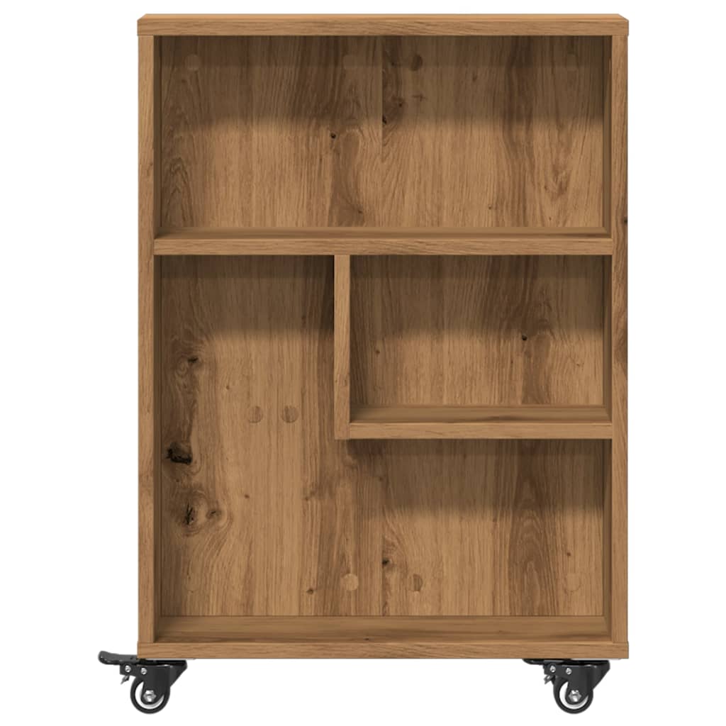 Narrow Storage Trolley Artisian Oak 48x13x68 cm Engineered Wood - Bargainia.com - 8721158400291 - 855231