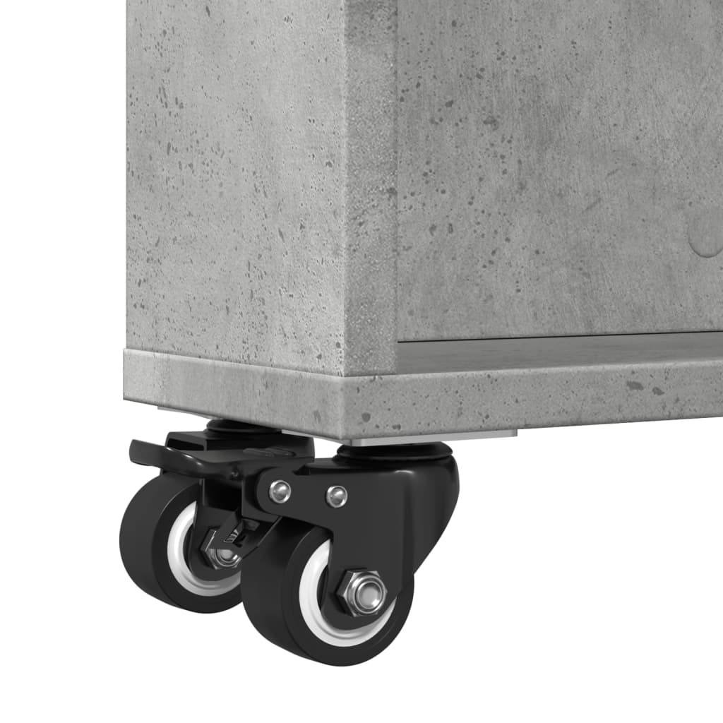 Narrow Storage Trolley Concrete Grey 48x13x68 cm Engineered Wood - Bargainia.com - 8721158400246 - 855226