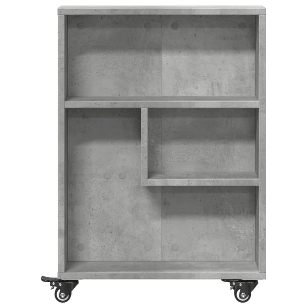 Narrow Storage Trolley Concrete Grey 48x13x68 cm Engineered Wood - Bargainia.com - 8721158400246 - 855226