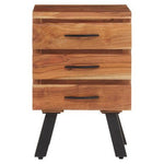 Nashik Three Drawer Acacia Side Table - Bargainia.com - 5018705983509