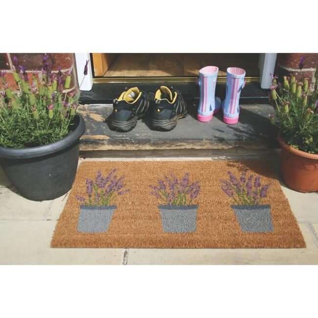 Natural Coir Doormats 45x75 cm - Bargainia.com - 5026134531765 - MMCOPN_LAVEND_045X075