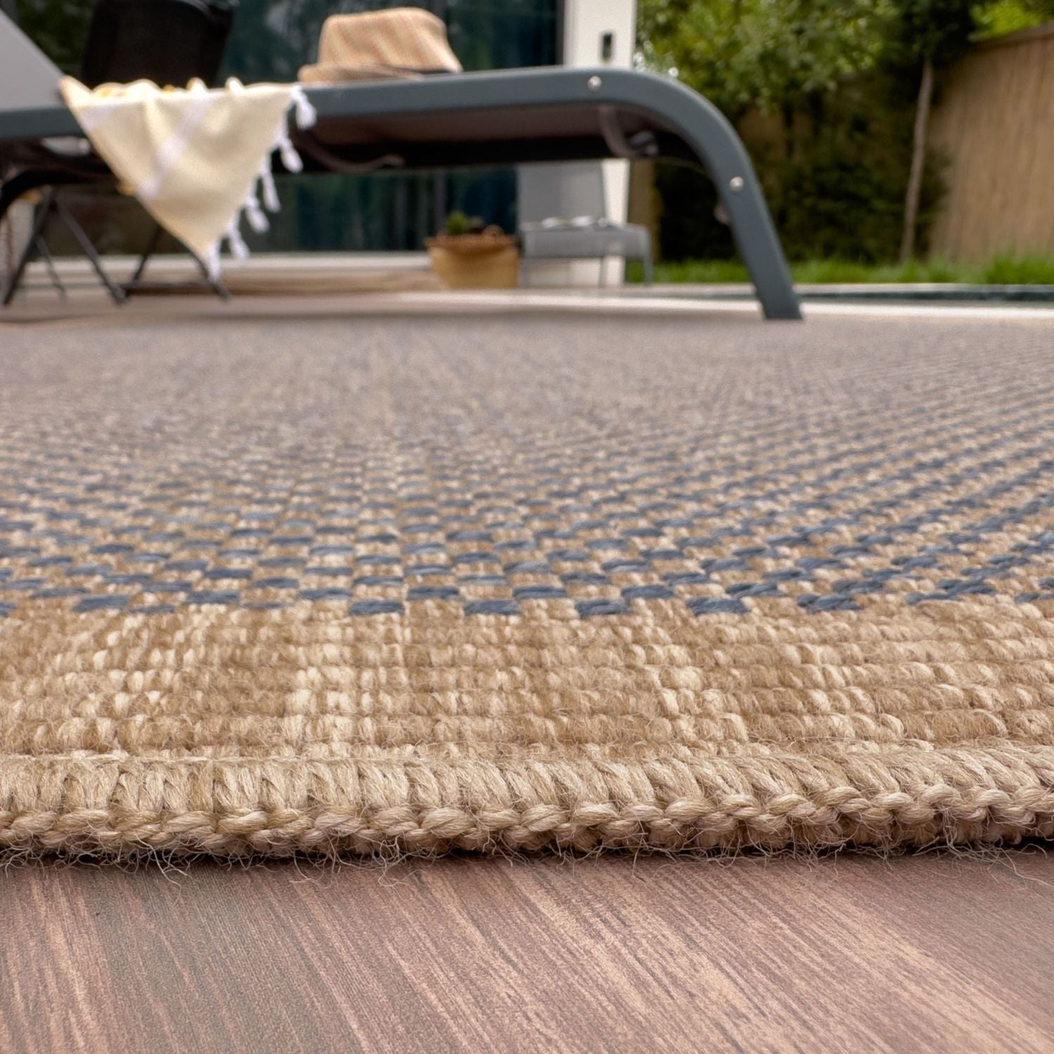 Nature Outdoor Rug Blue | 5200B - Bargainia.com - 