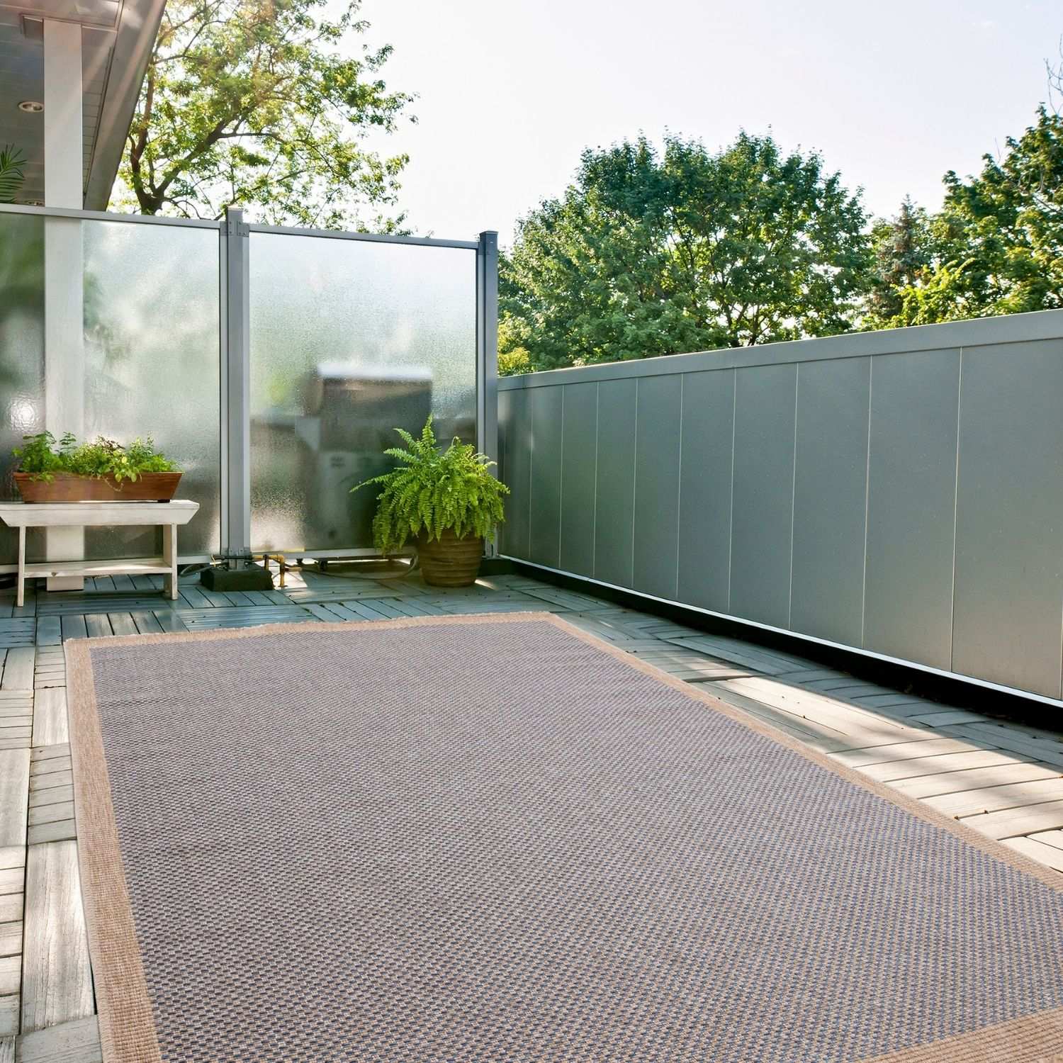 Nature Outdoor Rug Blue | 5200B - Bargainia.com - 
