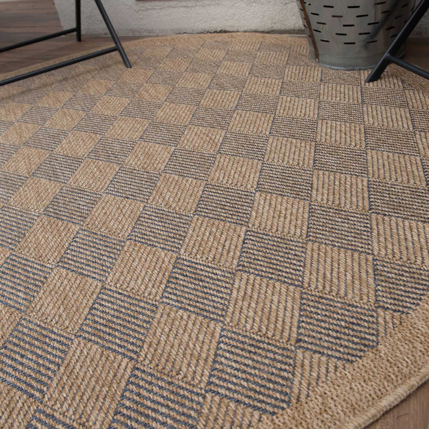 Nature Outdoor Rug Blue | 5300B - Bargainia.com - 