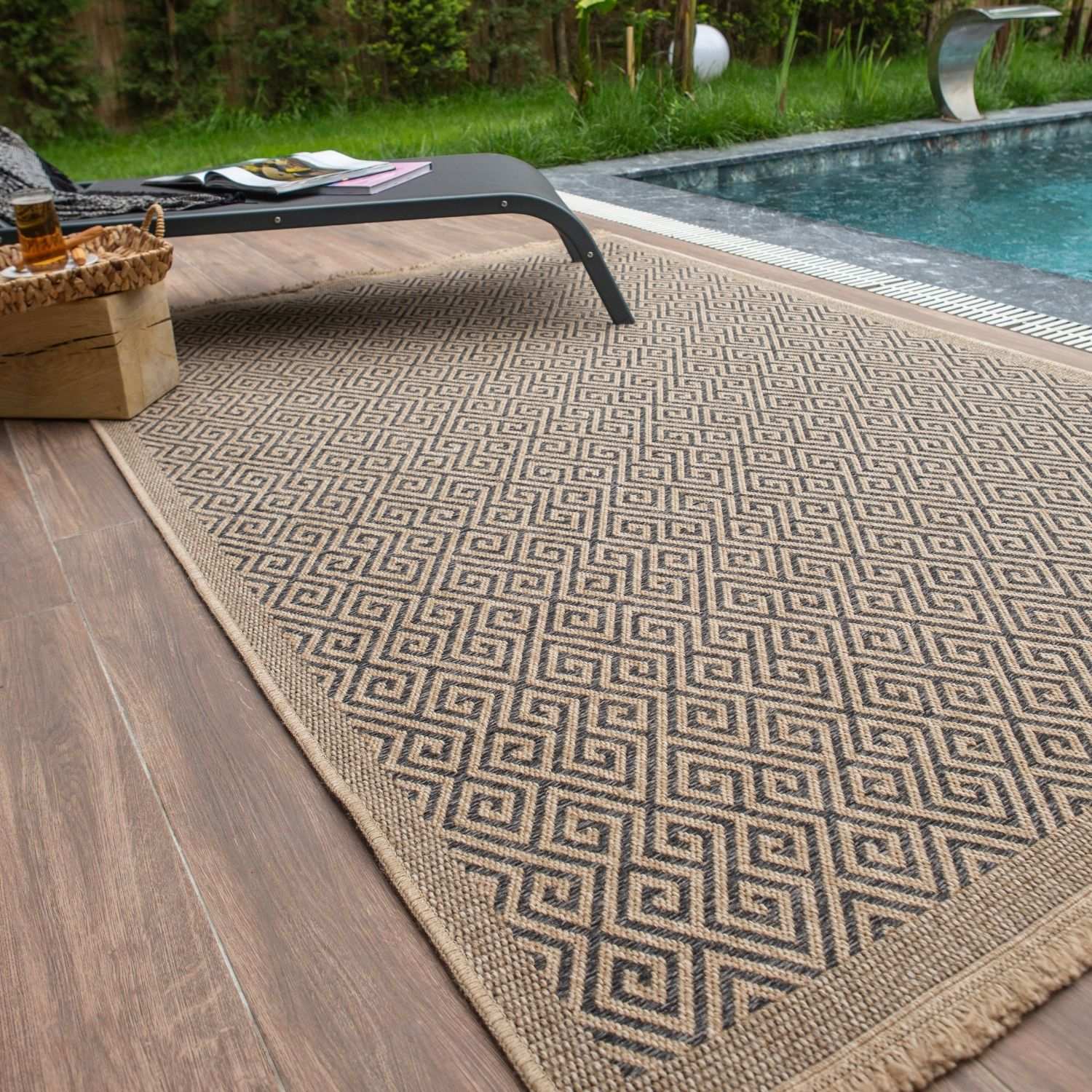 Nature Outdoor Rug Dark Grey | 5100DG - Bargainia.com - 5056584507041 - 3387