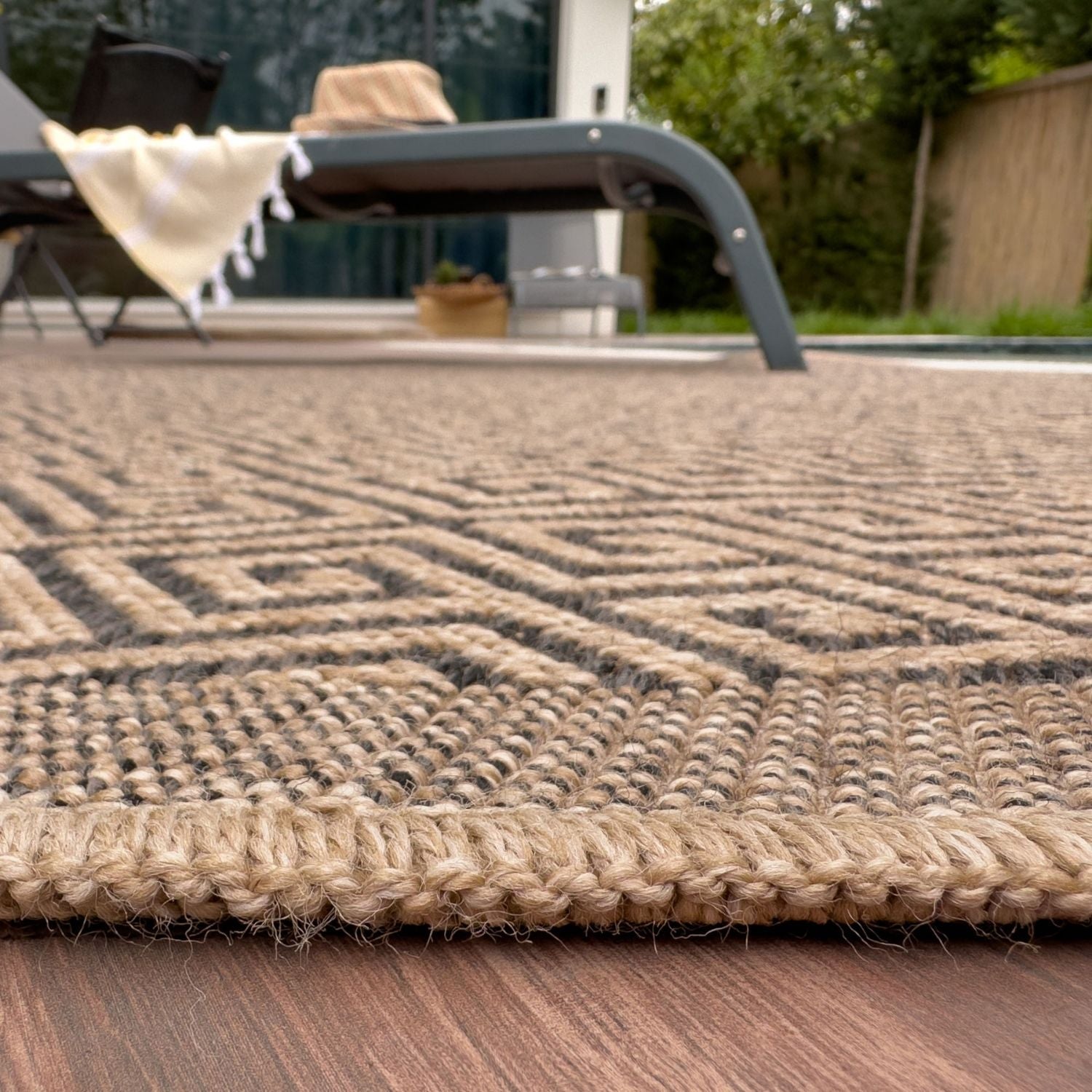 Nature Outdoor Rug Dark Grey | 5100DG - Bargainia.com - 