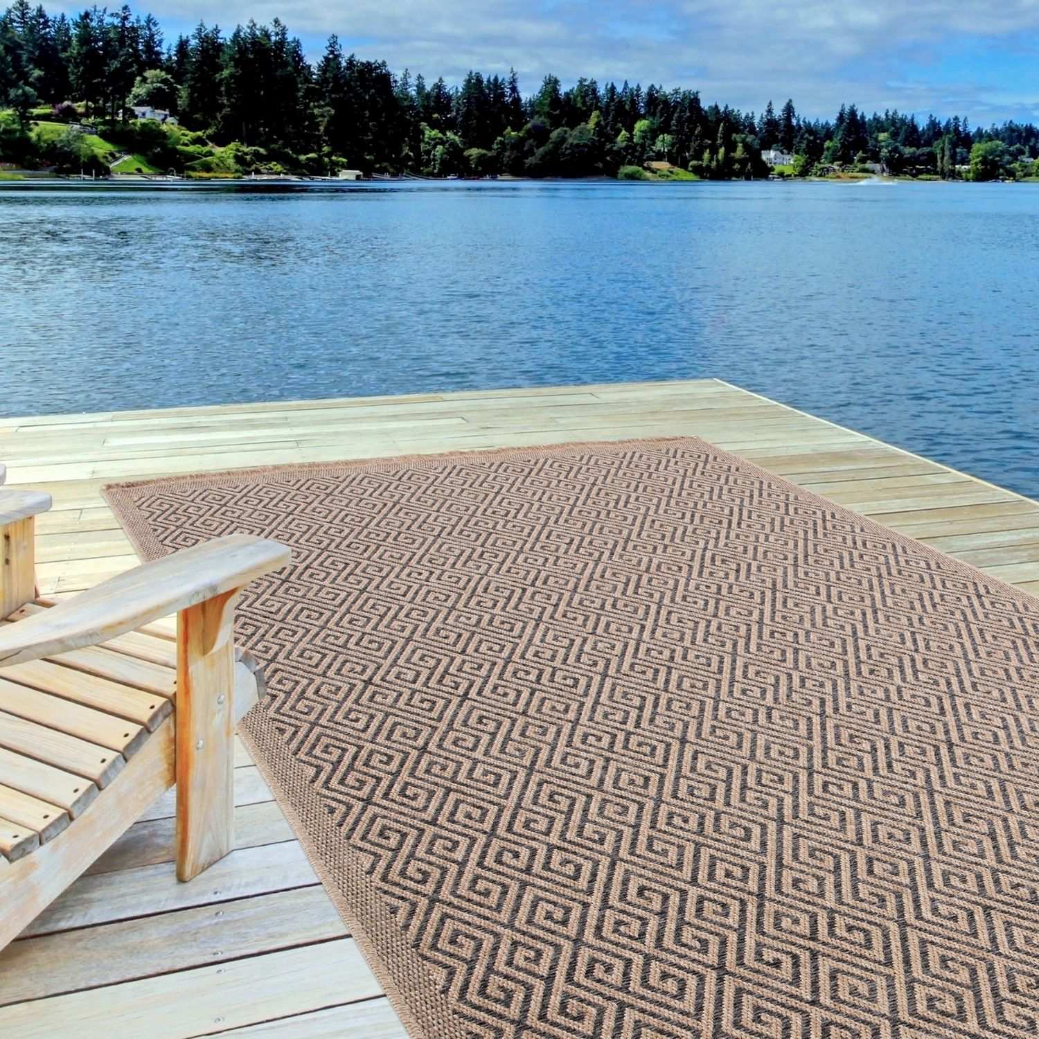 Nature Outdoor Rug Dark Grey | 5100DG - Bargainia.com - 