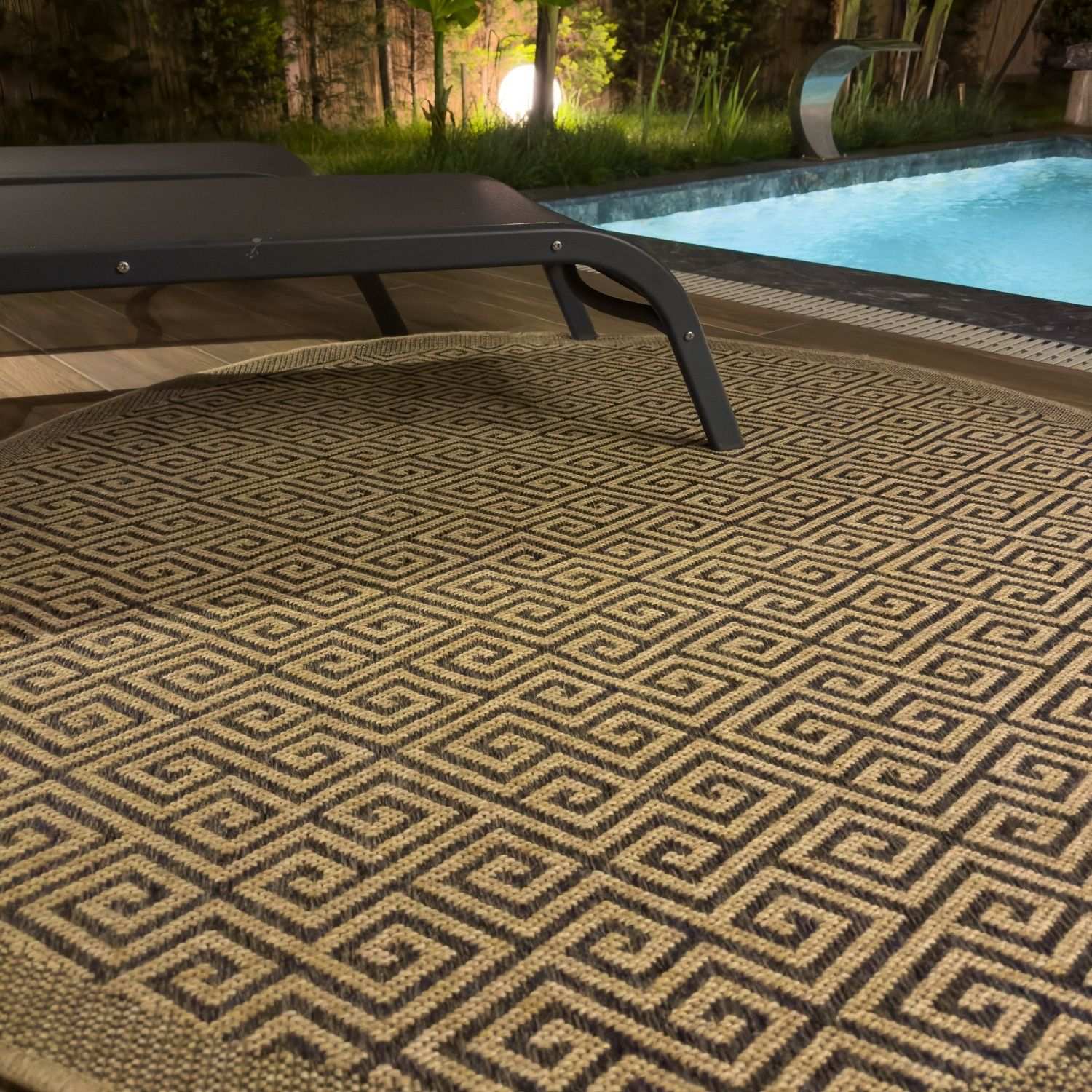 Nature Outdoor Rug Dark Grey | 5100DG - Bargainia.com - 