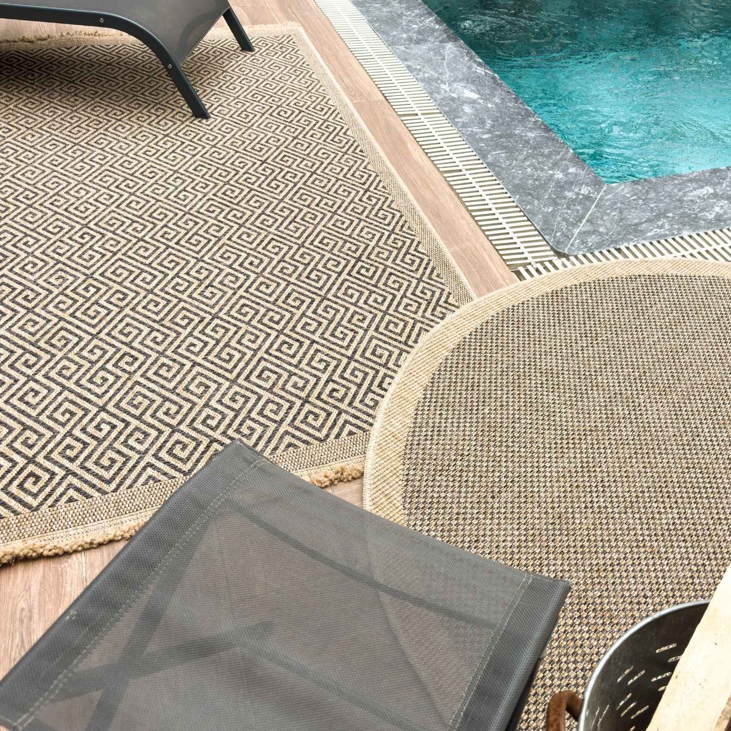 Nature Outdoor Rug Dark Grey | 5100DG - Bargainia.com - 