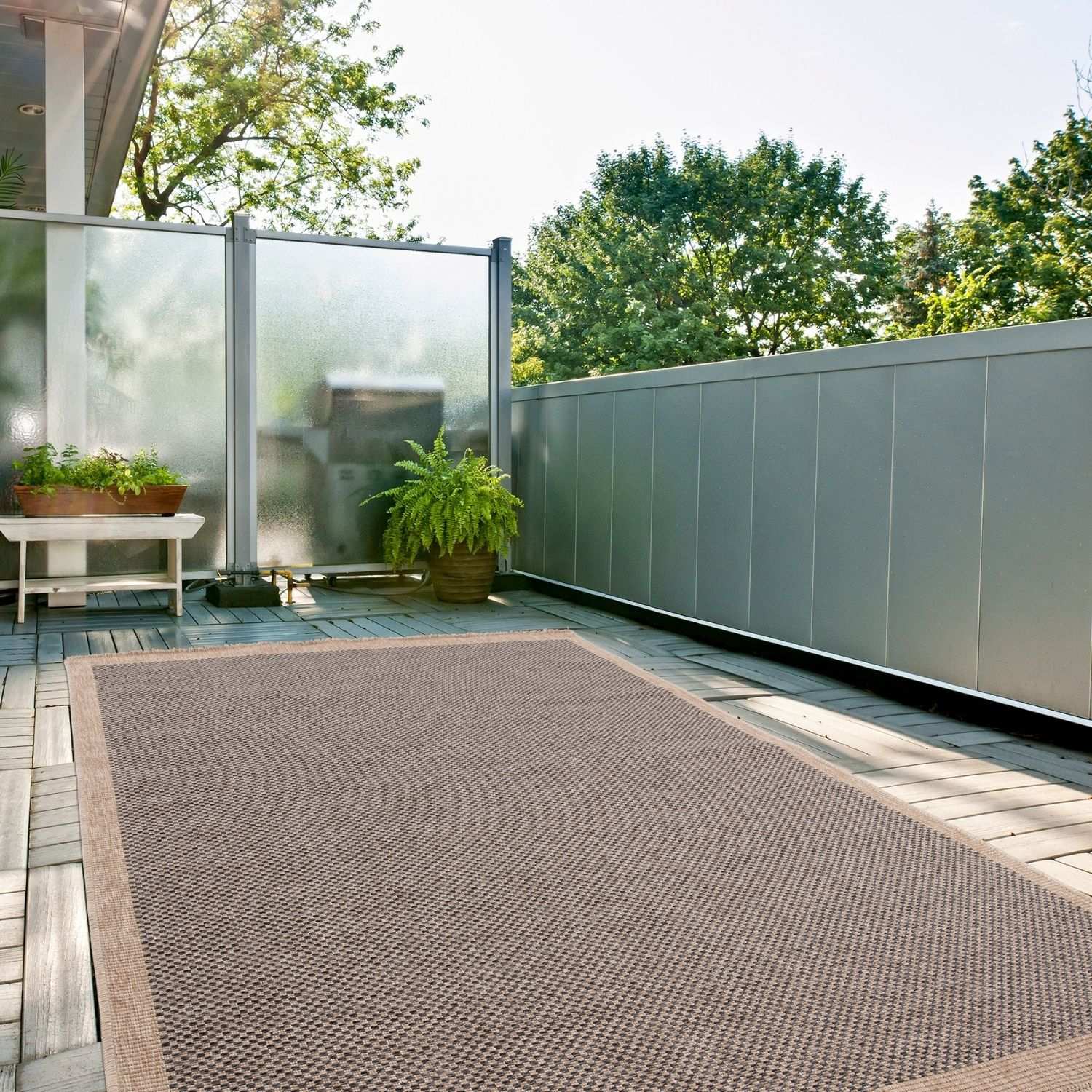 Nature Outdoor Rug Dark Grey | 5200DG - Bargainia.com - 