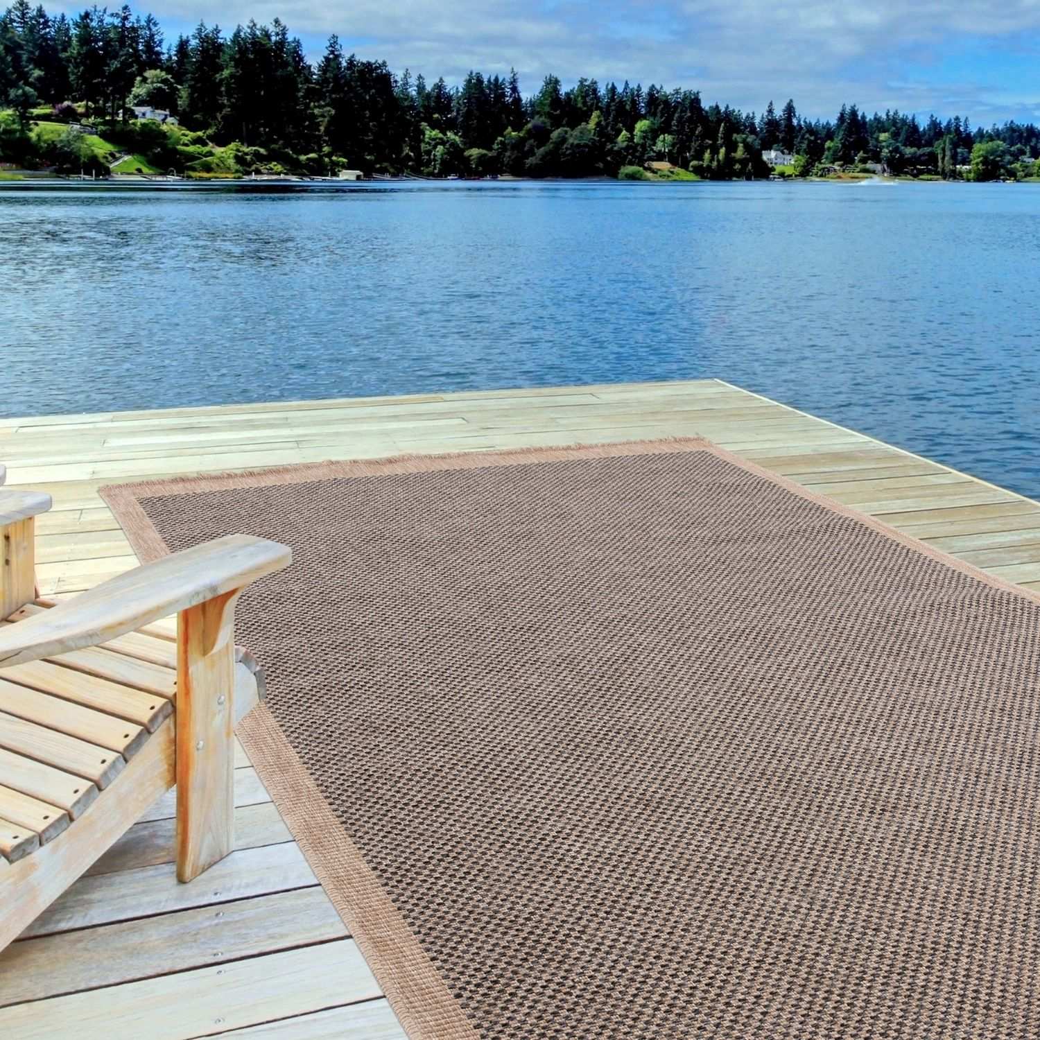 Nature Outdoor Rug Dark Grey | 5200DG - Bargainia.com - 