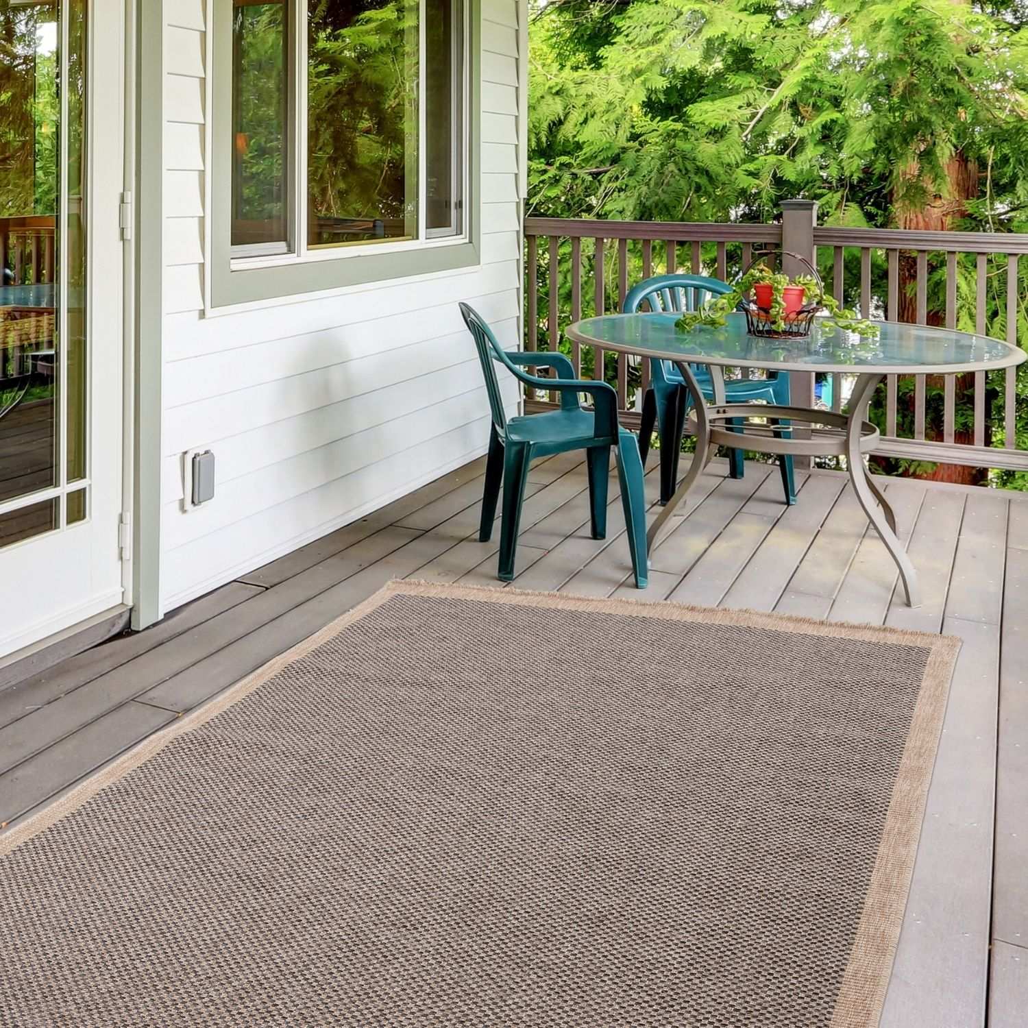 Nature Outdoor Rug Dark Grey | 5200DG - Bargainia.com - 