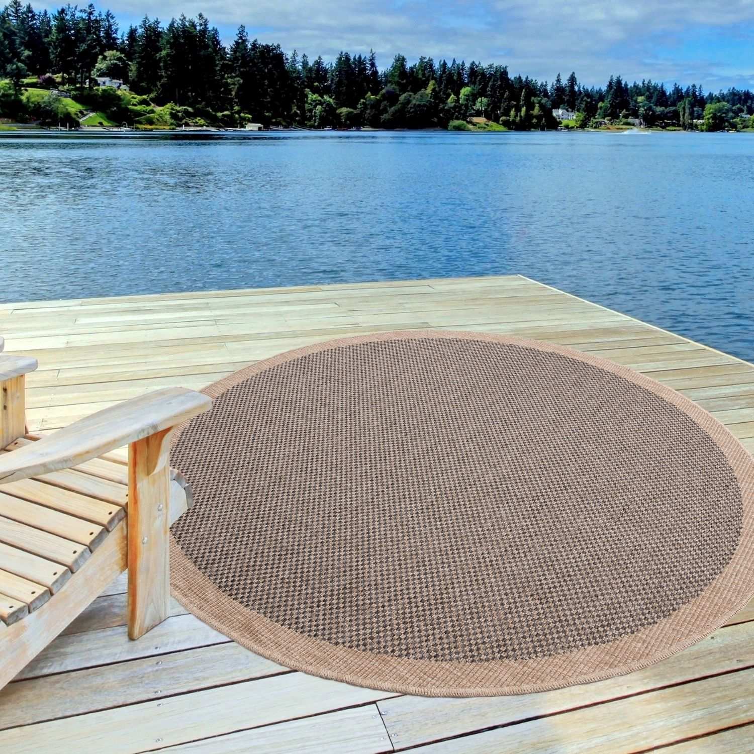 Nature Outdoor Rug Dark Grey | 5200DG - Bargainia.com - 