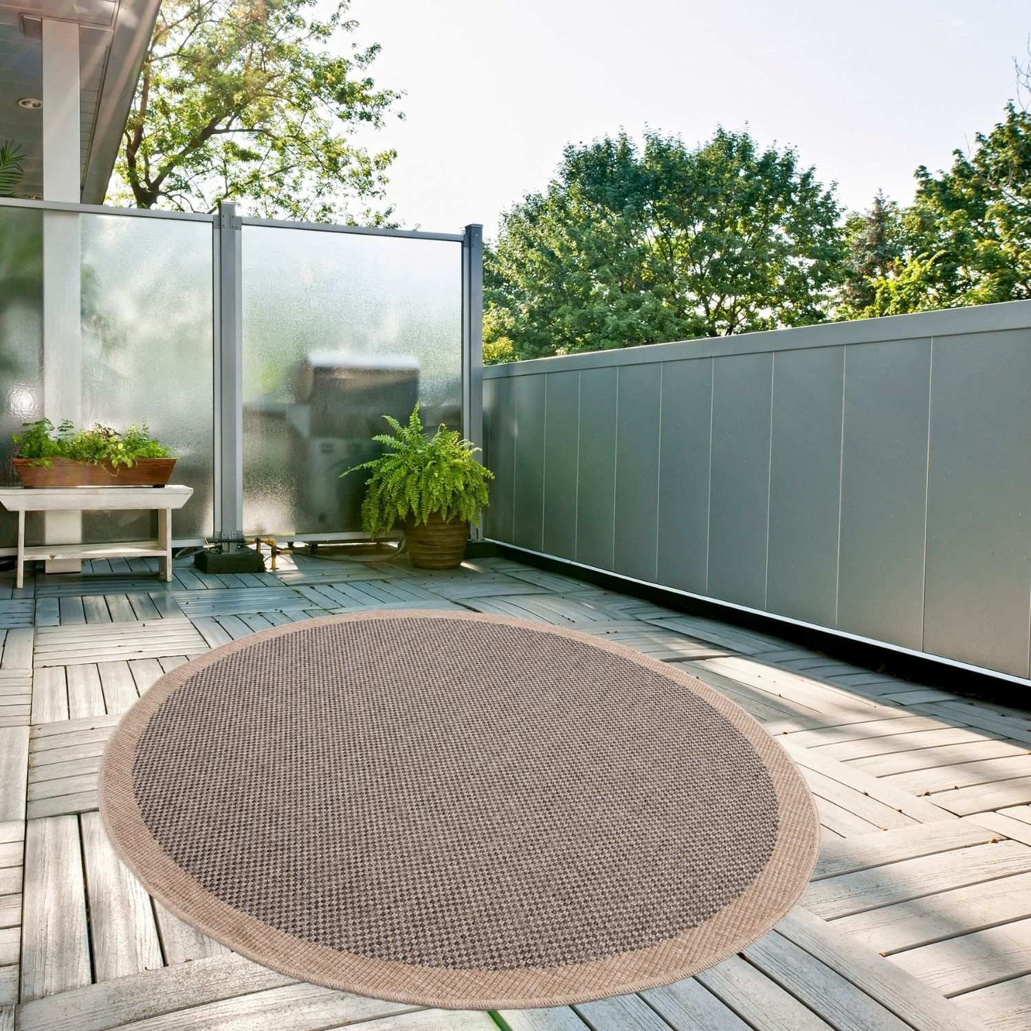 Nature Outdoor Rug Dark Grey | 5200DG - Bargainia.com - 