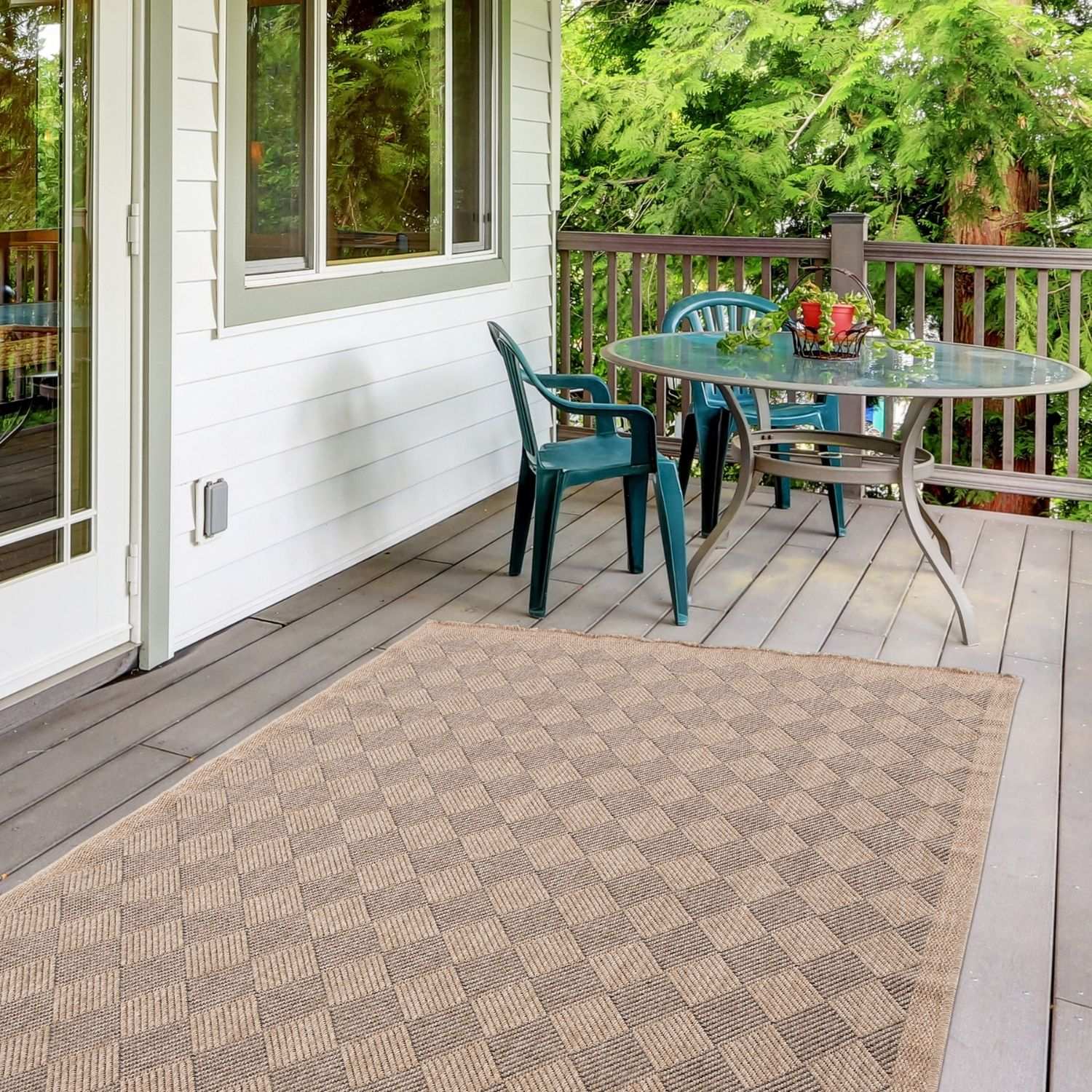 Nature Outdoor Rug Dark Grey | 5300DG - Bargainia.com - 