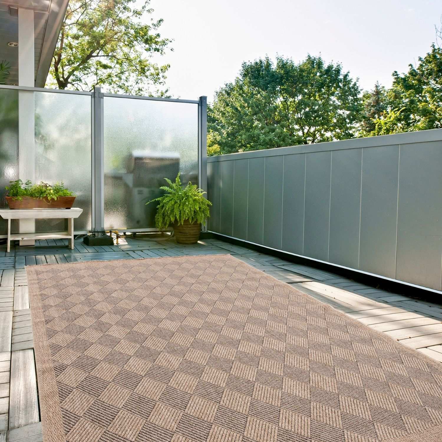 Nature Outdoor Rug Dark Grey | 5300DG - Bargainia.com - 
