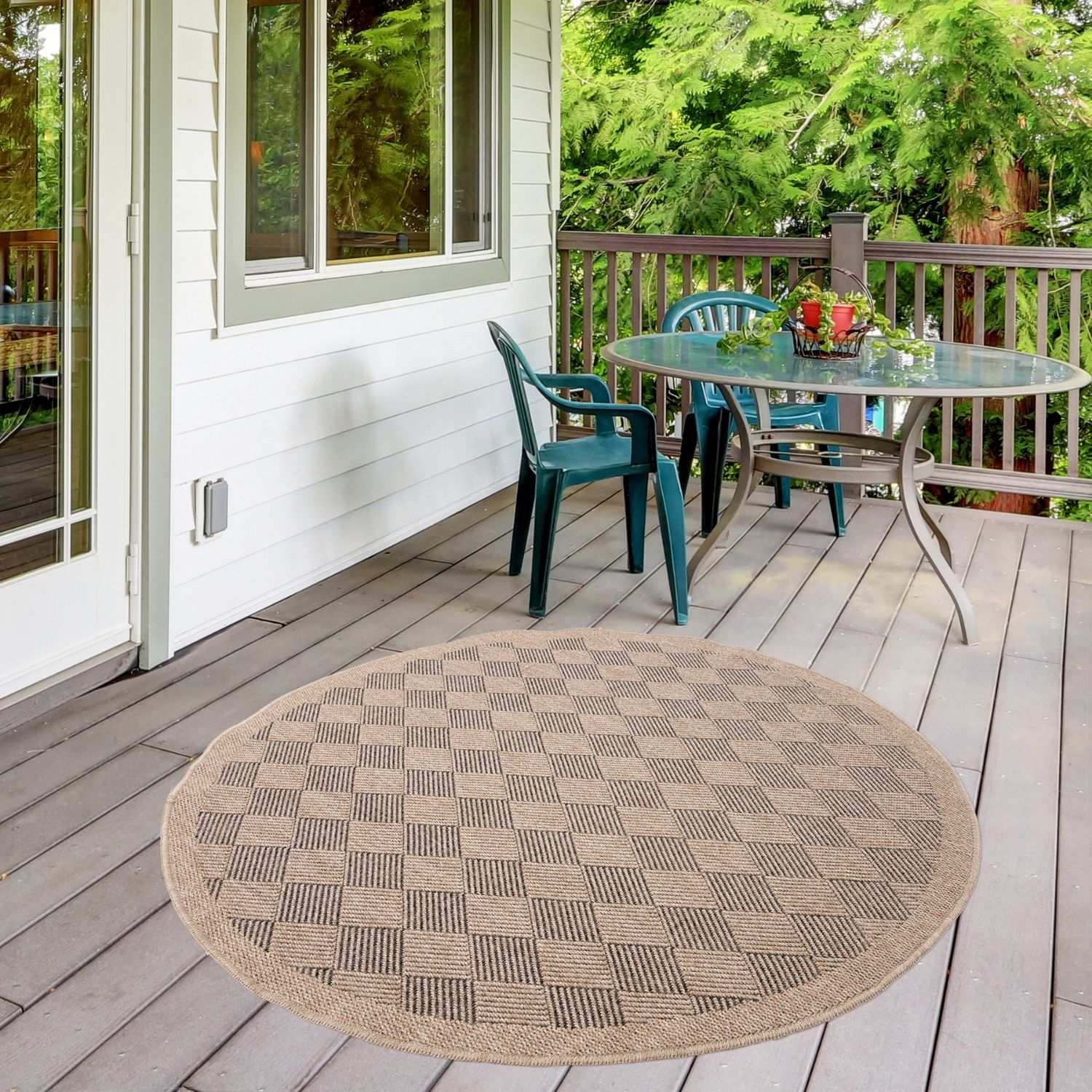 Nature Outdoor Rug Dark Grey | 5300DG - Bargainia.com - 