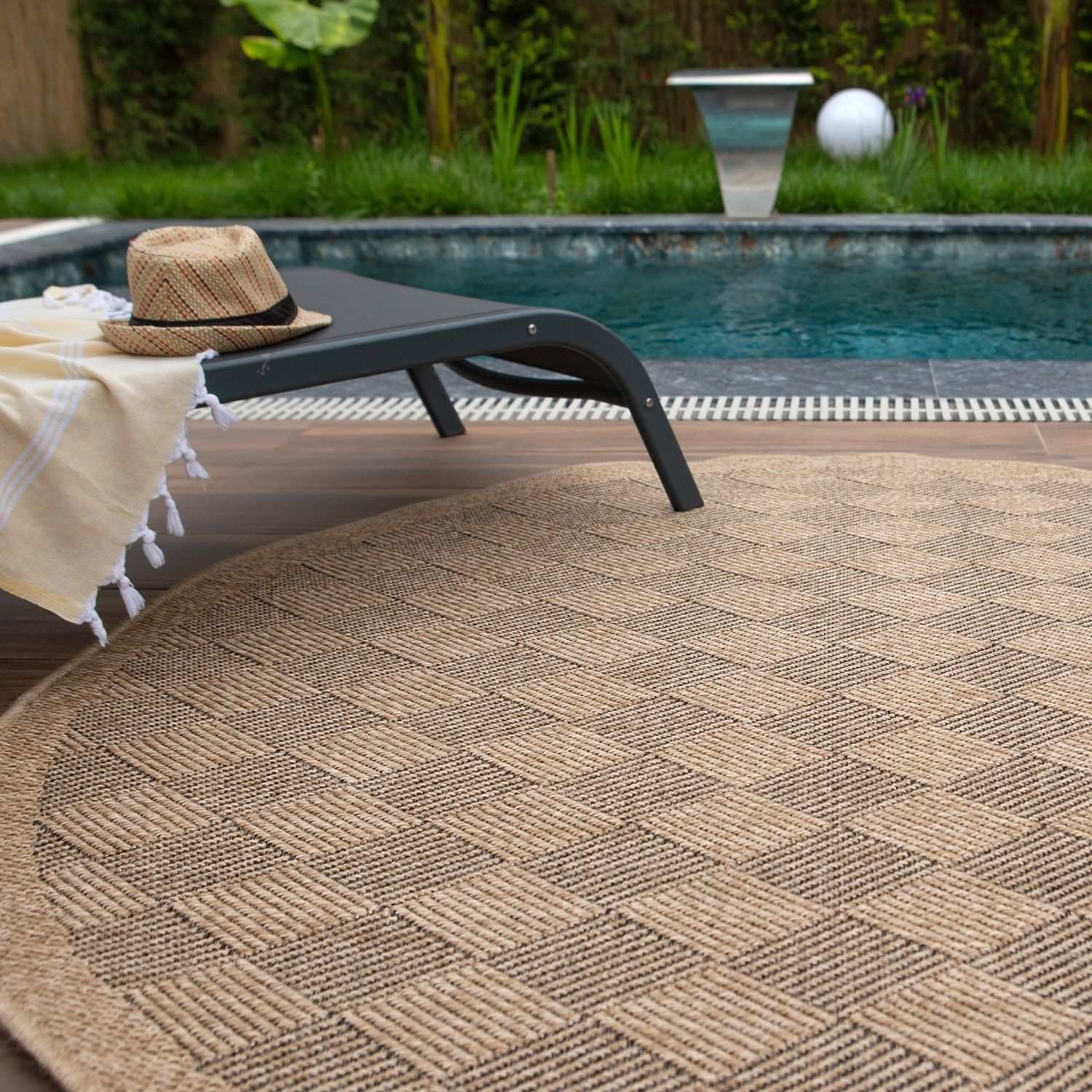 Nature Outdoor Rug Dark Grey | 5300DG - Bargainia.com - 
