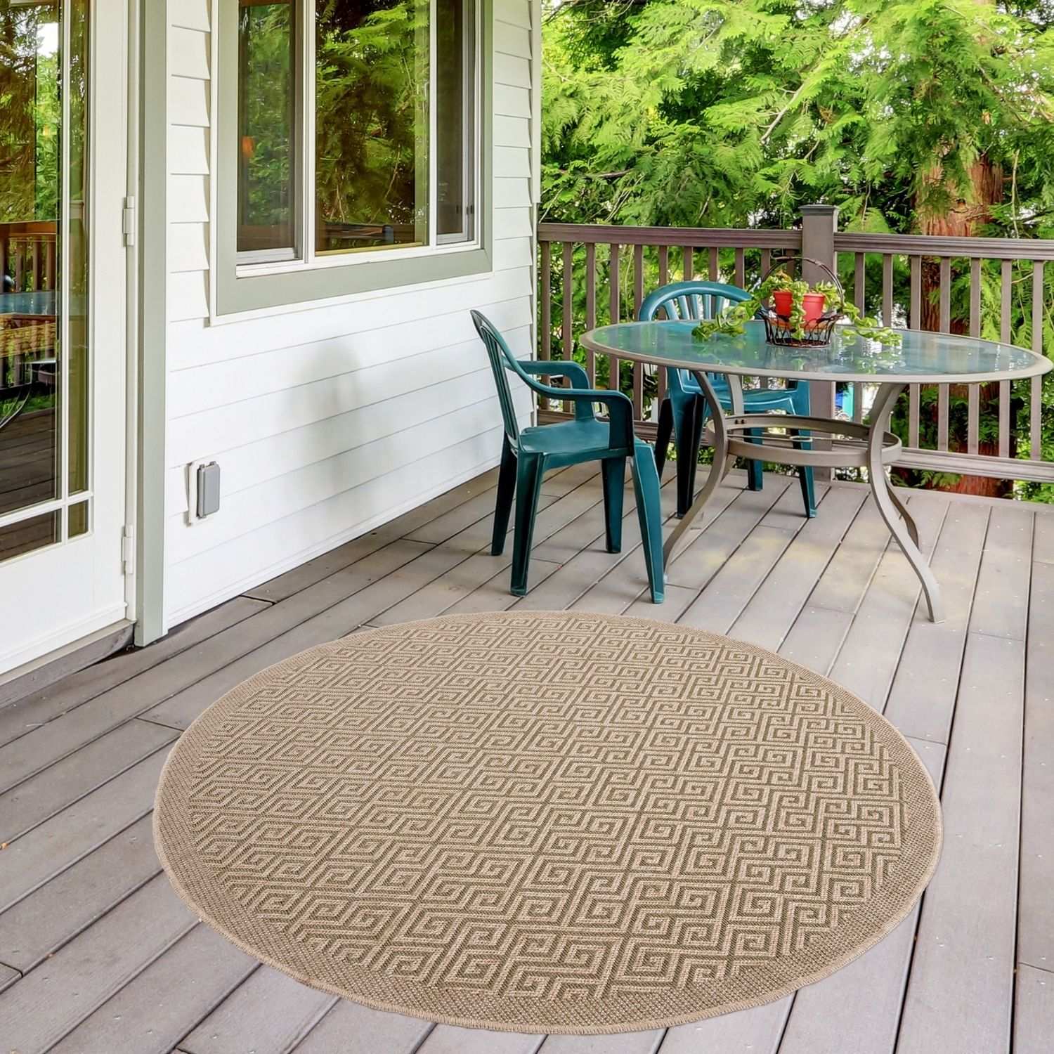 Nature Outdoor Rug Green | 5100G - Bargainia.com - 5056584507713 - 3404