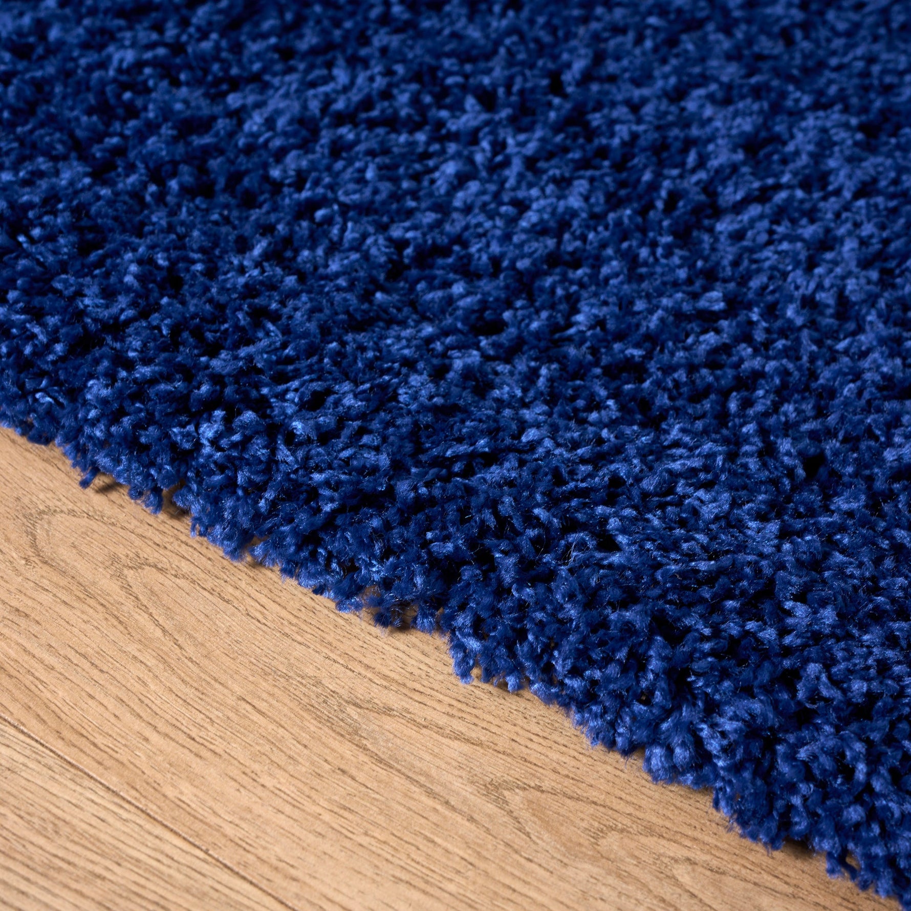 Navy Blue Thick Shaggy Rug - California - Bargainia.com - 