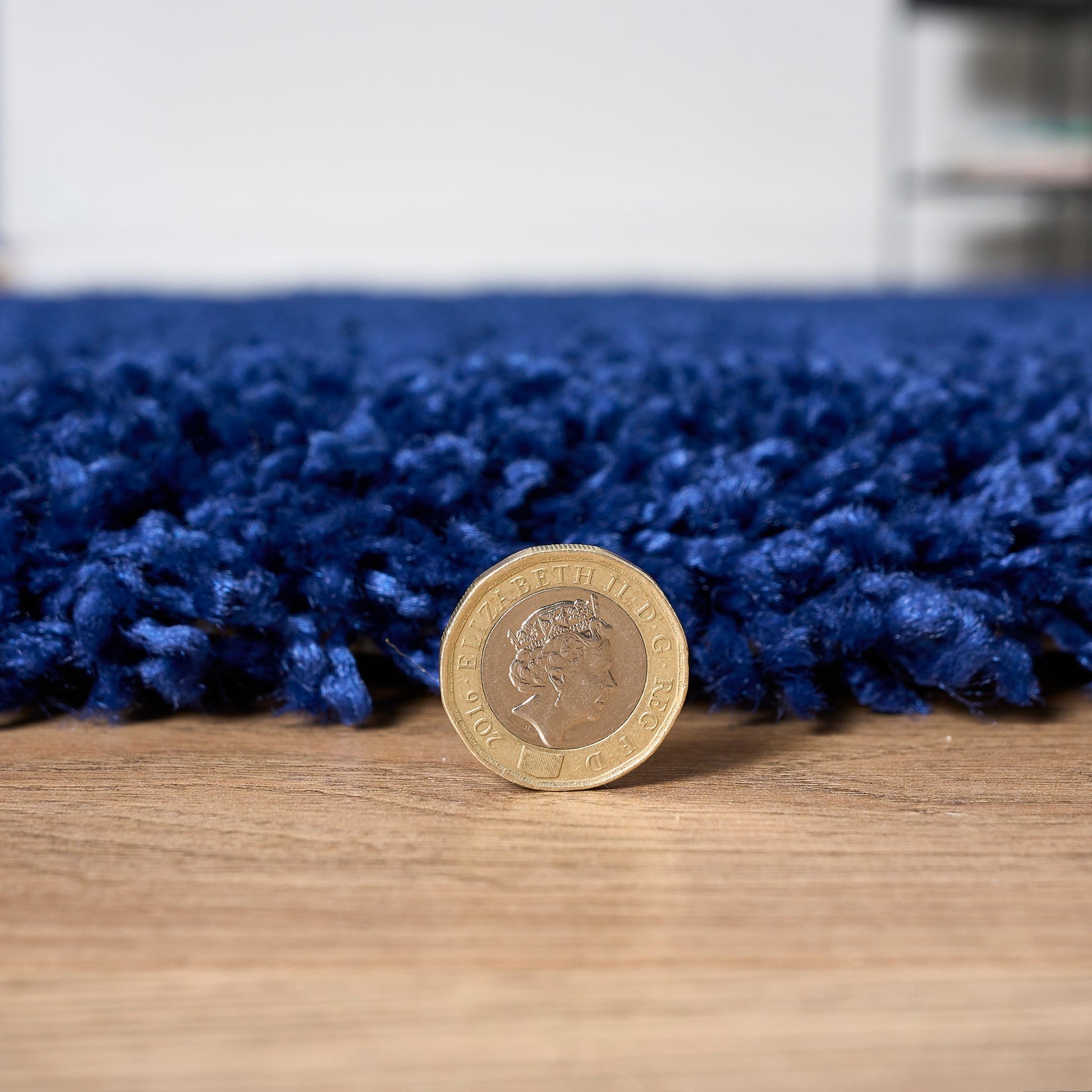 Navy Blue Thick Shaggy Rug - California Rugs Rug Masters