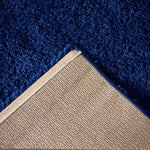 Navy Blue Thick Shaggy Rug - California - Bargainia.com - 