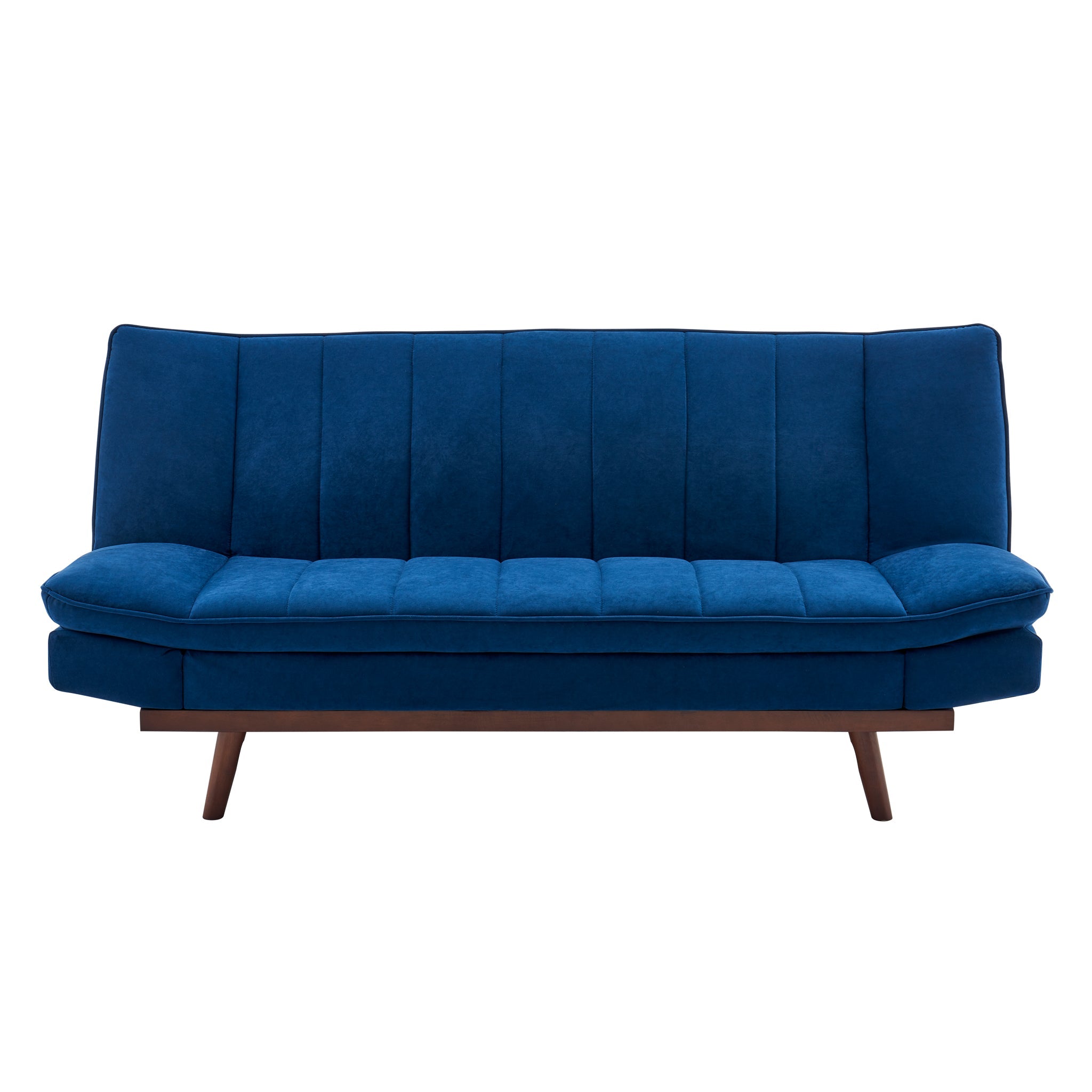 Navy Blue Velvet 3 Seater Sofa Bed - Mondaine Sofas Bargainia