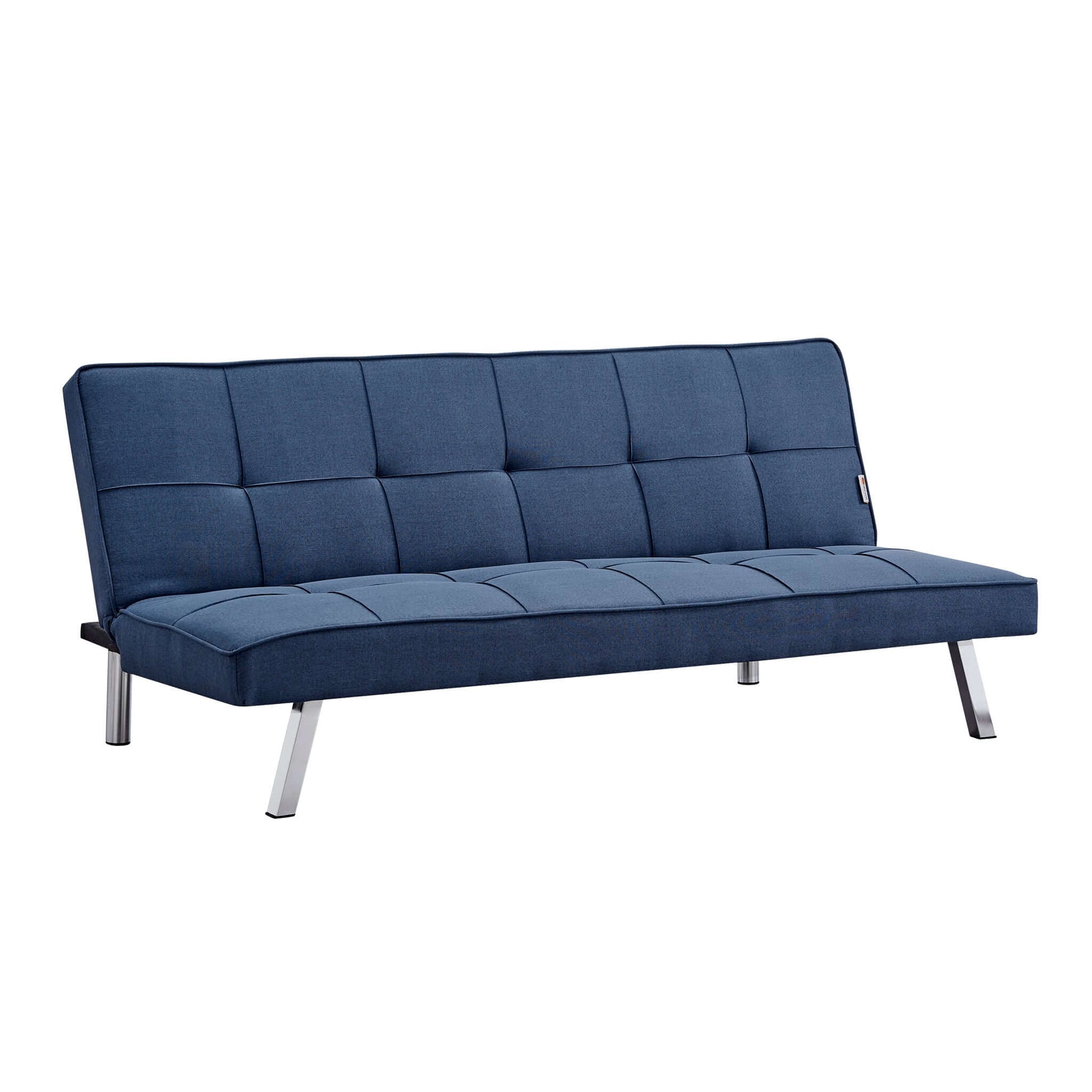 Navy Click Clack 3 Seater Sofa Bed - Britney Bargainia