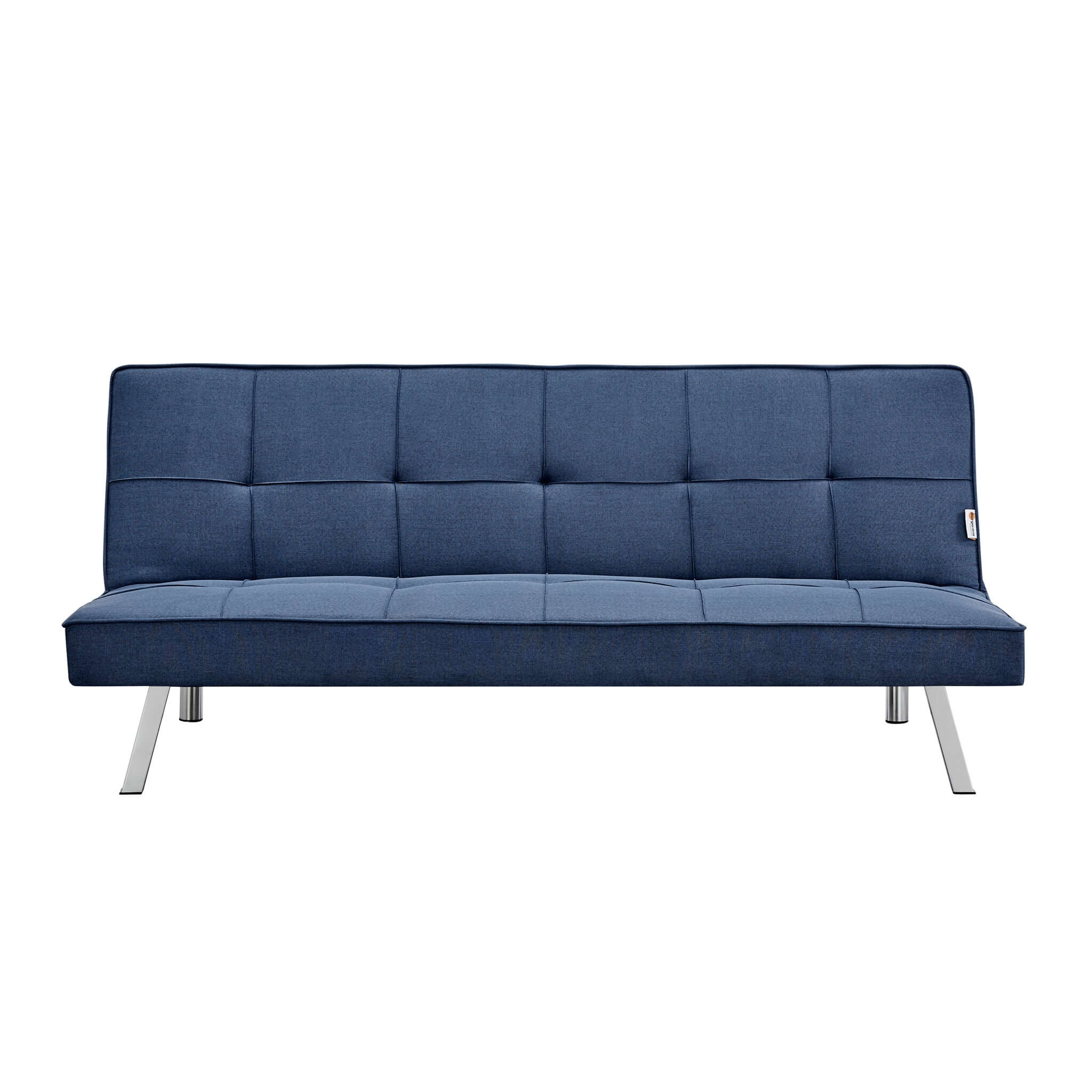 Navy Click Clack 3 Seater Sofa Bed - Britney Bargainia