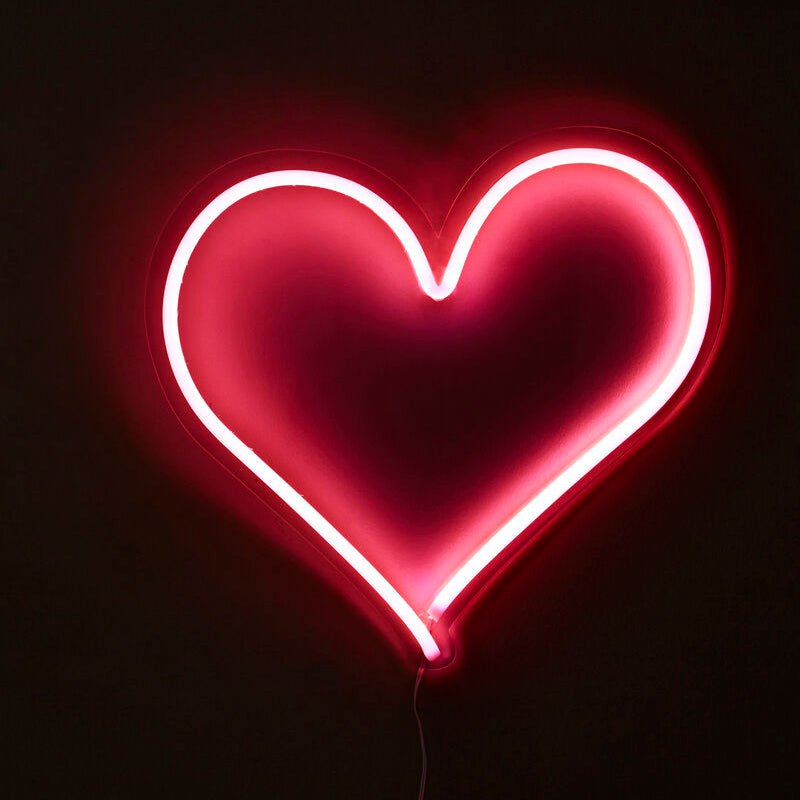 Neon Heart Design LED Box Light - Bargainia.com - 5018705382760