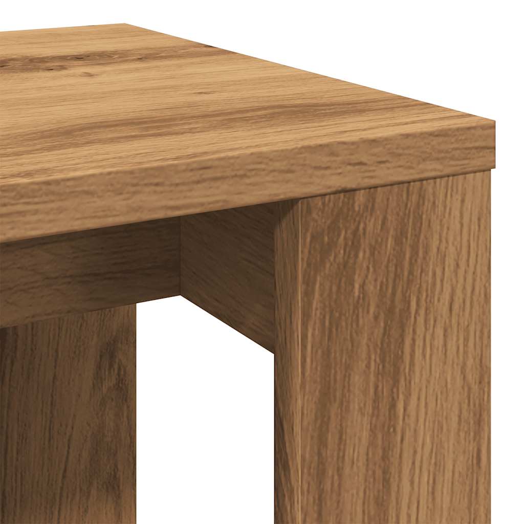 Nest of Tables 3 pcs Artisan Oak Engineered Wood - Bargainia.com - 