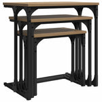 Nesting Coffee Table 3 pcs Artisan oak 50.5 x 35 x 53 cm - Bargainia.com - 