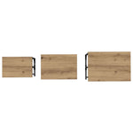 Nesting Coffee Table 3 pcs Artisan oak 50.5 x 35 x 53 cm - Bargainia.com - 