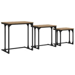 Nesting Coffee Table 3 pcs Artisan oak 50.5 x 35 x 53 cm - Bargainia.com - 
