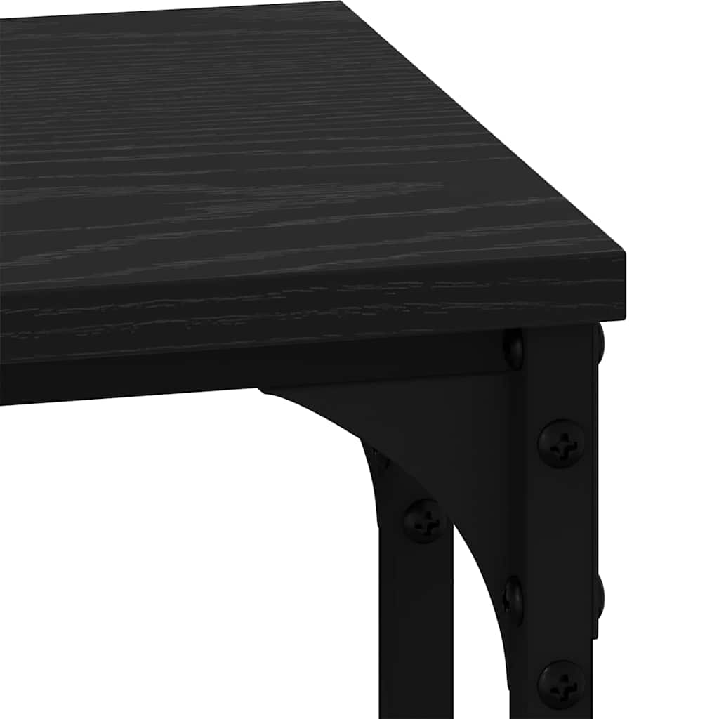Nesting Coffee Table 3 pcs Black oak 50.5 x 35 x 53 cm - Bargainia.com - 
