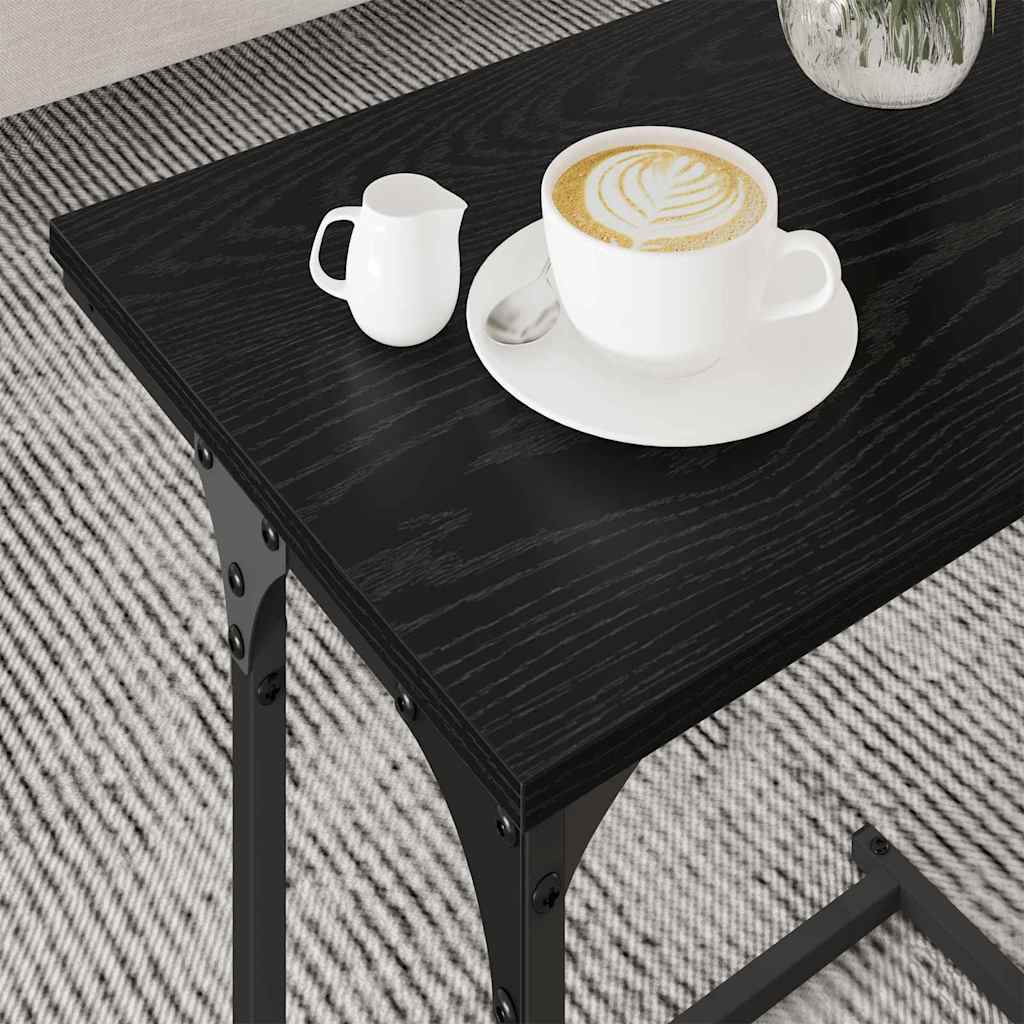 Nesting Coffee Table 3 pcs Black oak 50.5 x 35 x 53 cm - Bargainia.com - 
