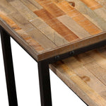 Nesting Coffee Table Set 2 Pieces Solid Reclaimed Teak - Bargainia.com - 