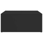 Nesting Coffee Tables 2 pcs Black Engineered Wood and Metal - Bargainia.com - 