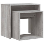 Nesting Coffee Tables 2 pcs Grey Sonoma Engineered Wood - Bargainia.com - 