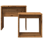 Nesting Coffee Tables 2 pcs Old Wood Engineered Wood - Bargainia.com - 